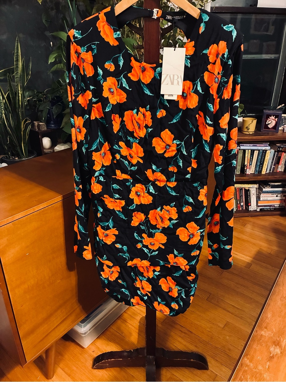 Zara backless body con dress xxl NWT